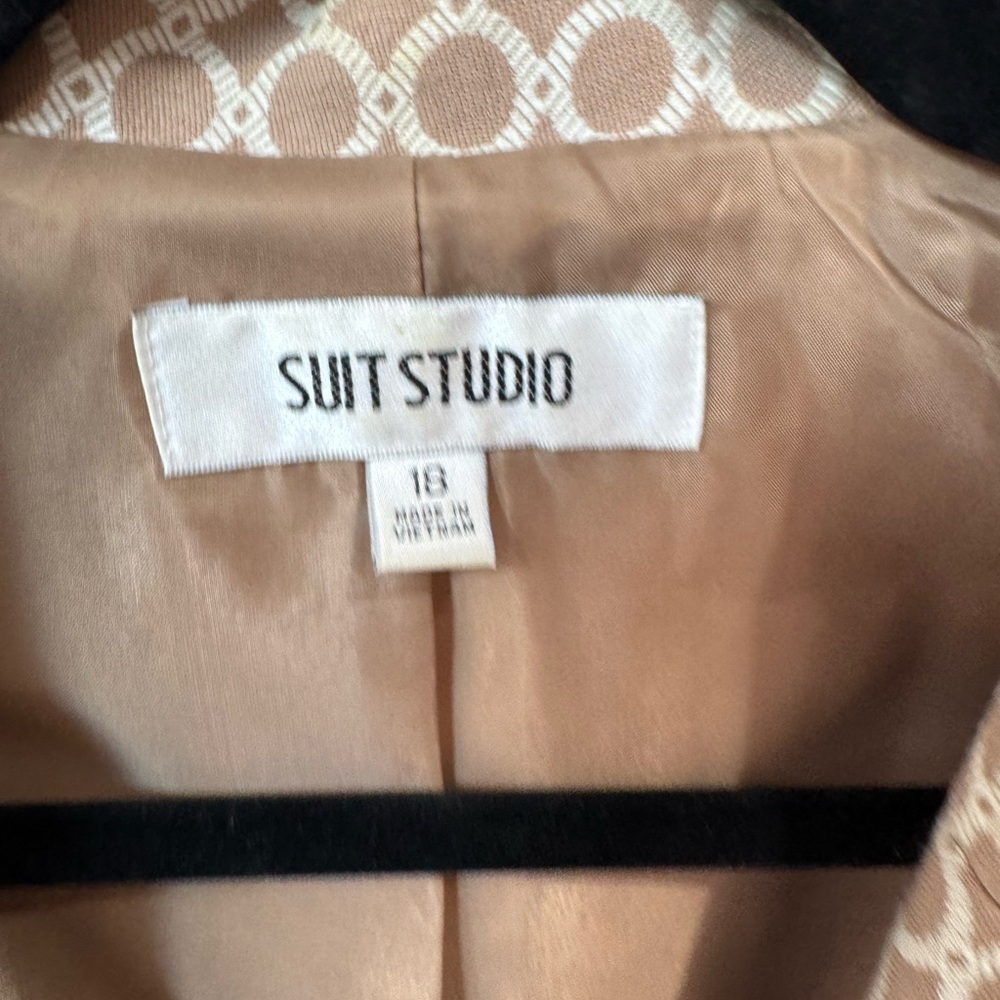 Suit Studio Beige Geometric Patterned Women's Lon… - image 8